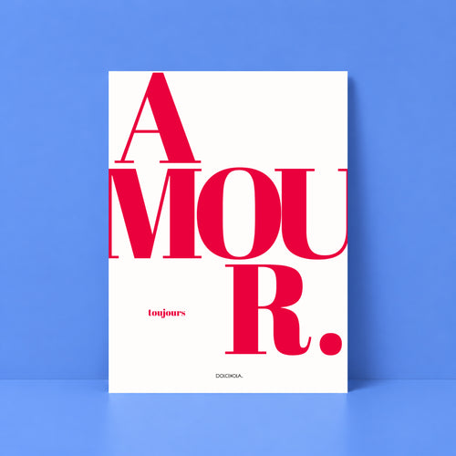 Affiche Amour Rouge
