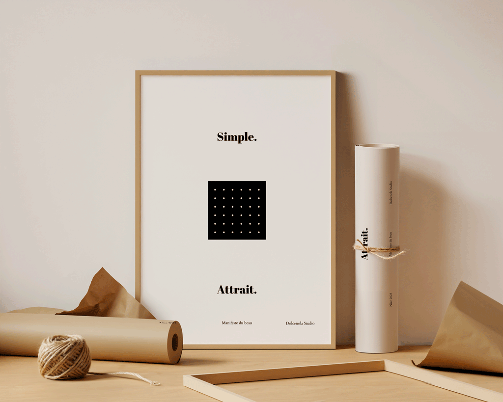 Affiche Abstrait Noir