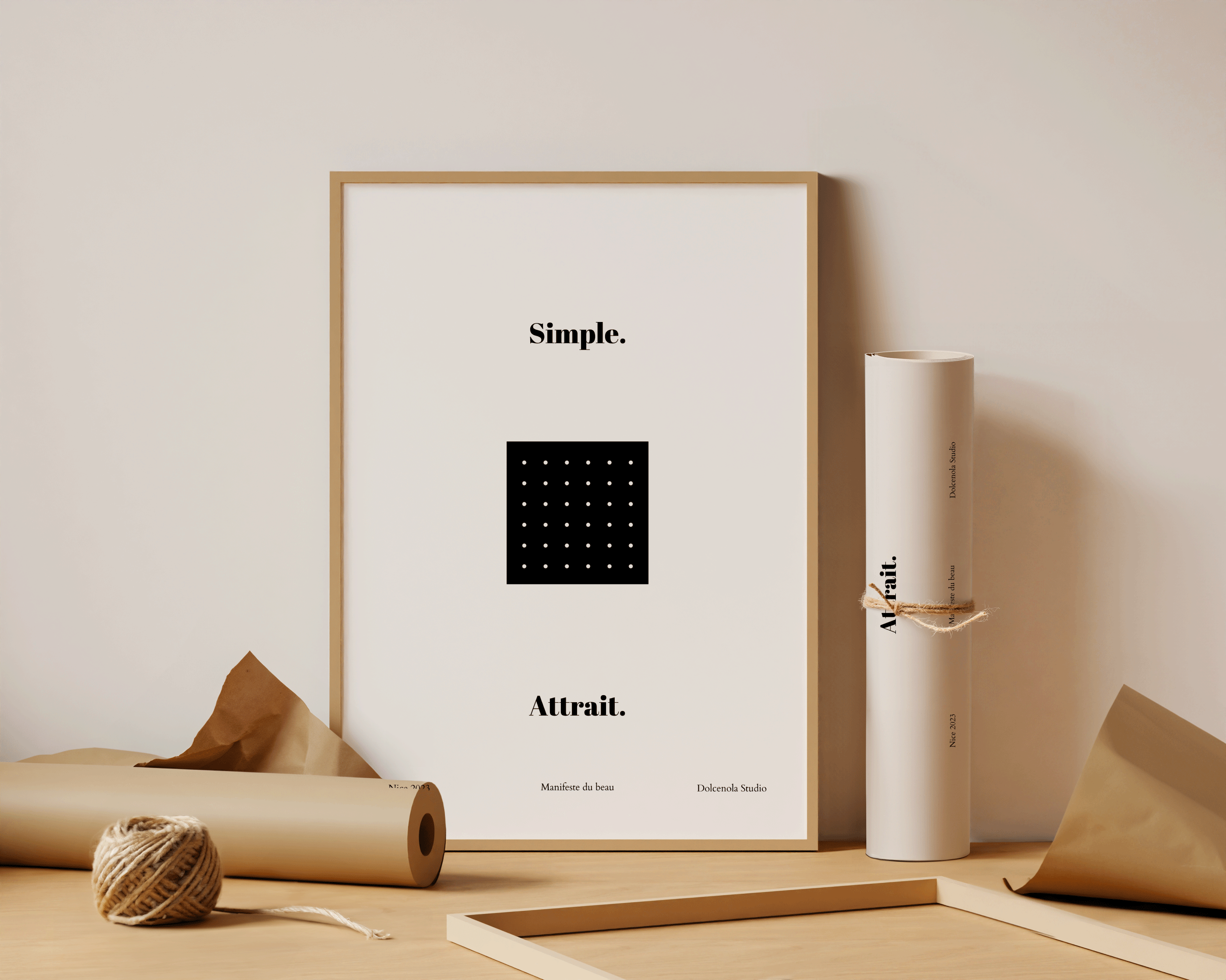 Affiche Abstrait Noir