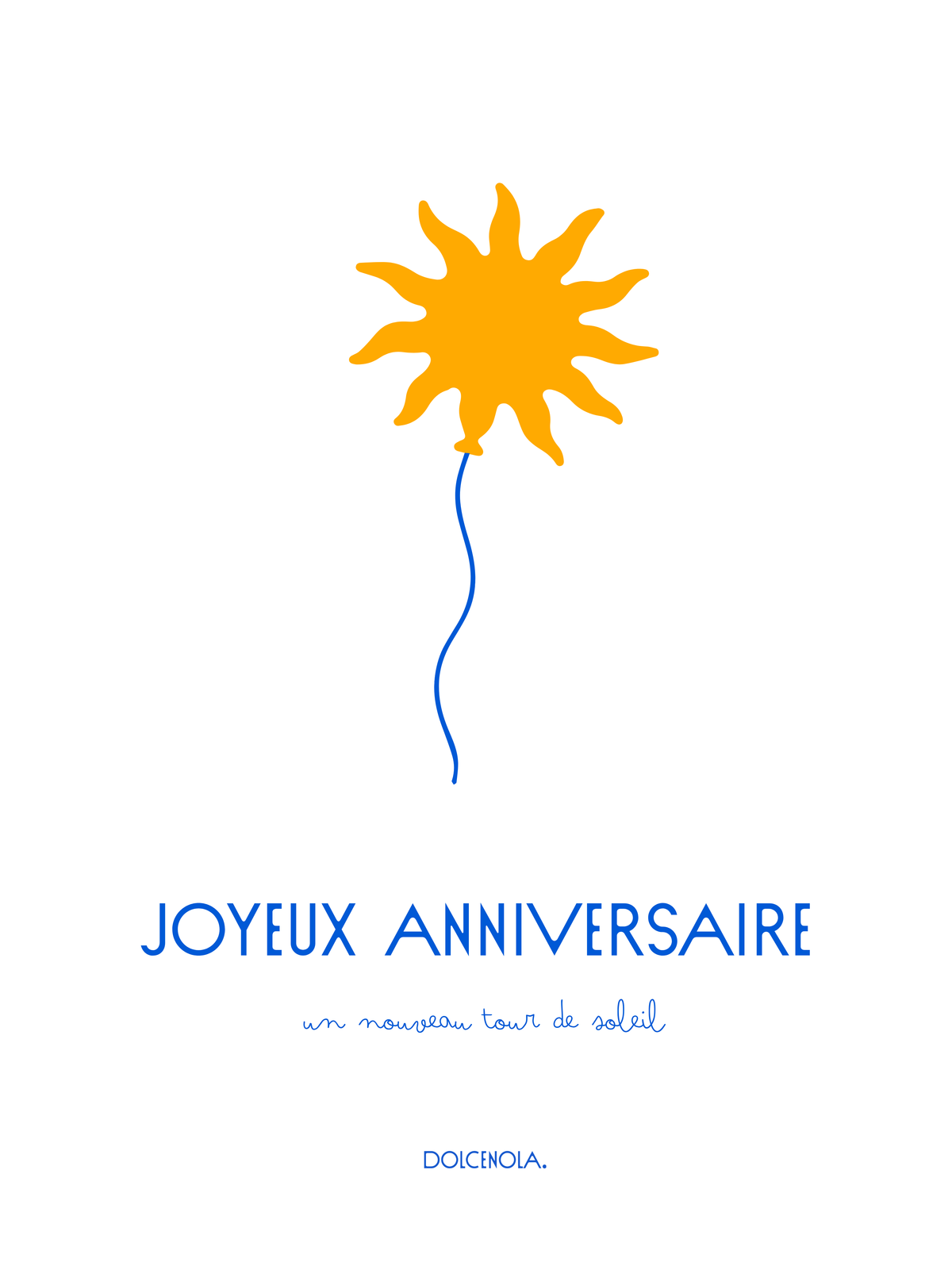 Carte Postale Anniversaire Soleil