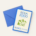 Carte postale illustrée Isola 2000, station de ski des Alpes-Maritimes, fine art 300g coton, Dolcenola