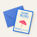 Carte Postale St Tropez sous les parasols