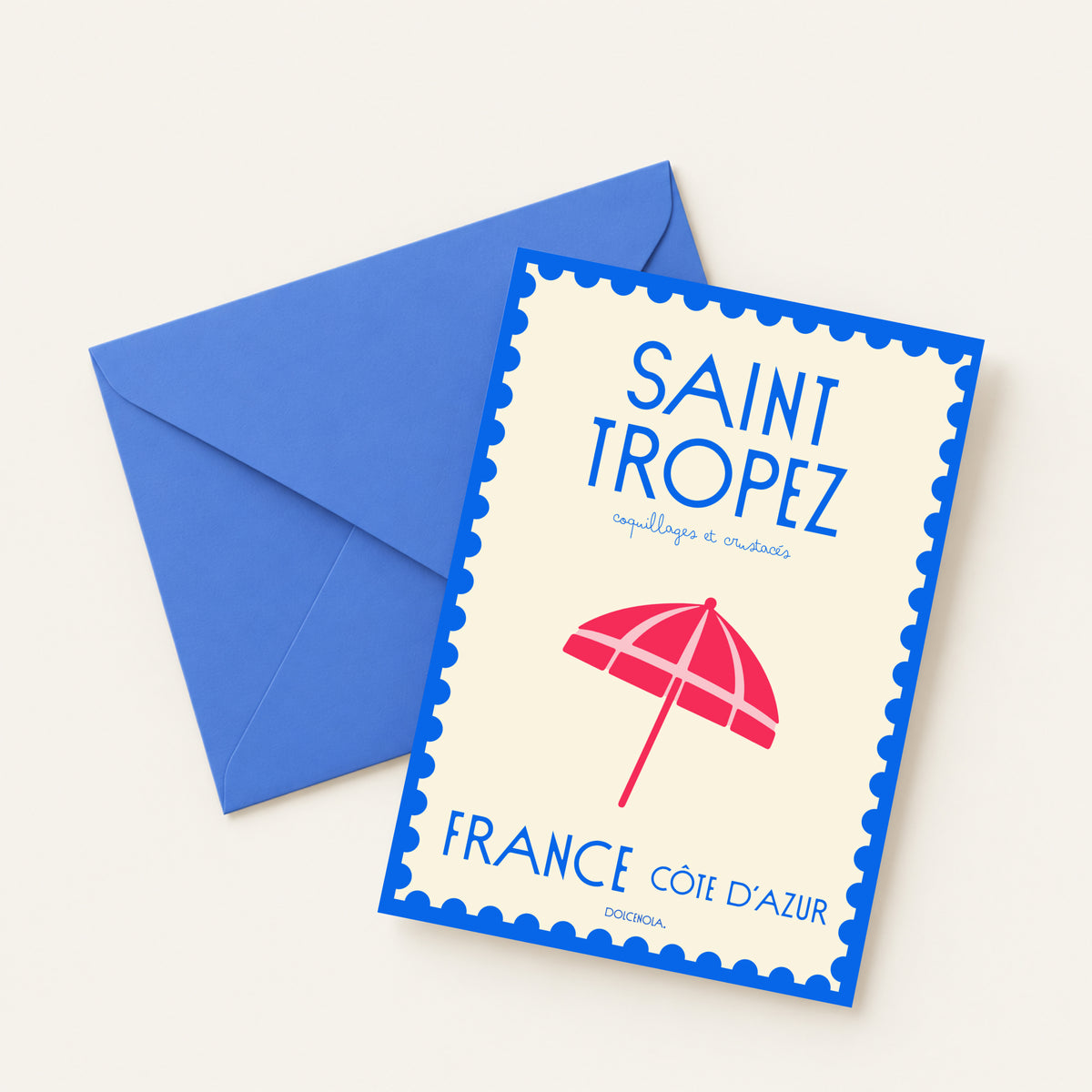 Carte Postale St Tropez sous les parasols