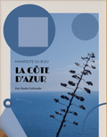 Carte postale illustrée La Côte Bleue, côte sauvage turquoise entre Marseille et Martigues, fine art 300g coton, Dolcenola Studio