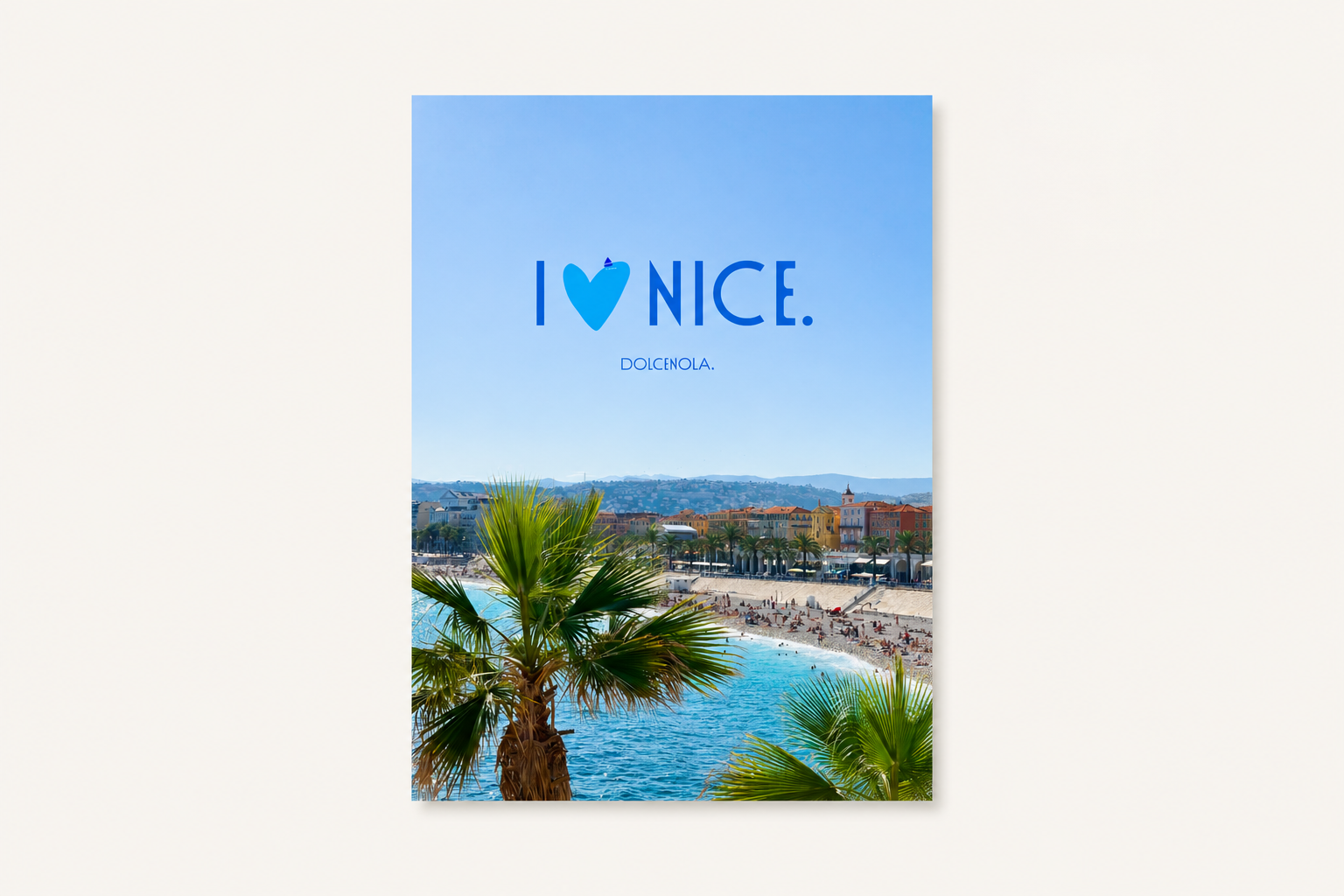 Carte Postale I love Nice