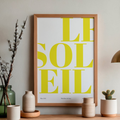 Affiche Le Soleil Mots
