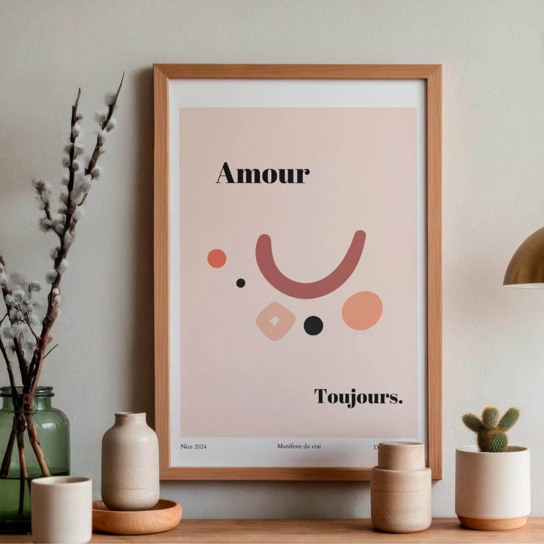 Affiche Amour Toujours Rose