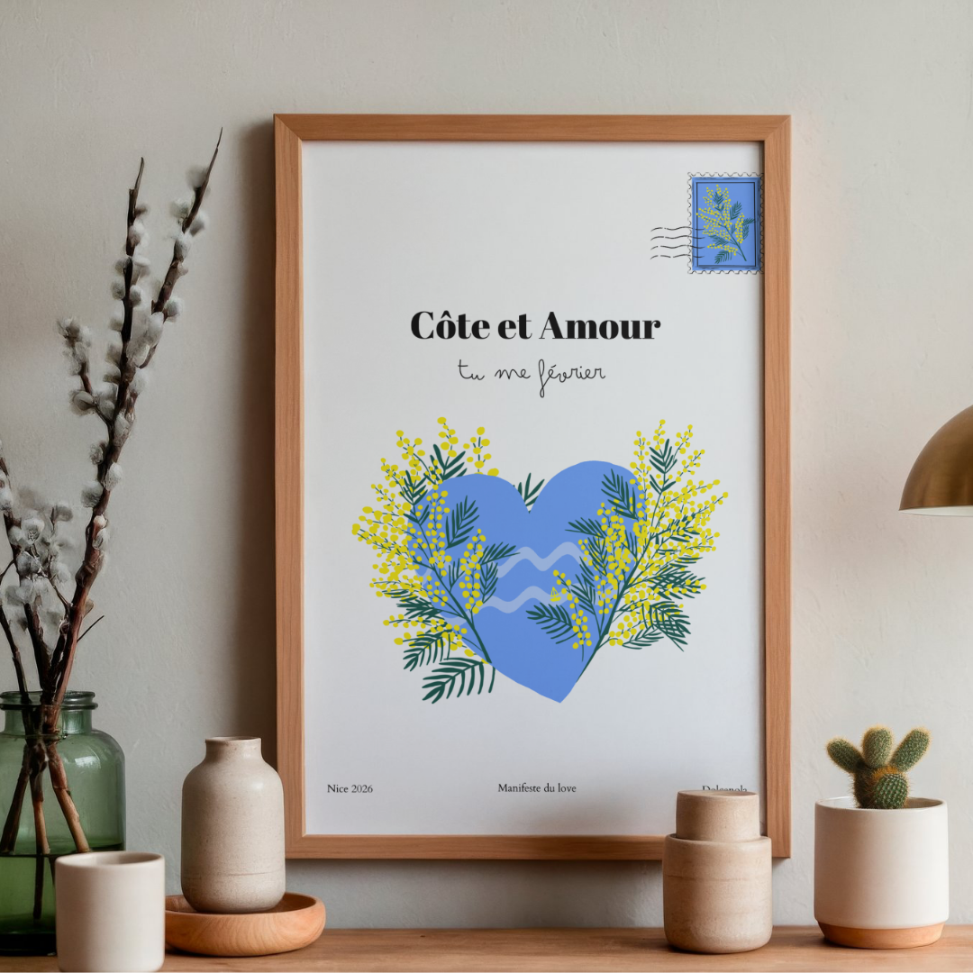 Affiche Février Mimosa