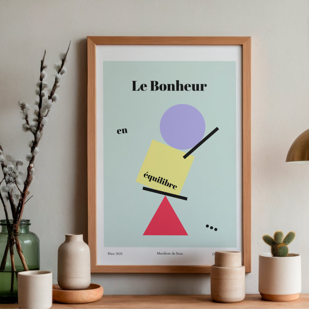 Affiche Le Bonheur en Équilibre