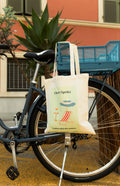 Tote bag L'Heure Spritz Dolcenola, sac en toile motif apéritif estival