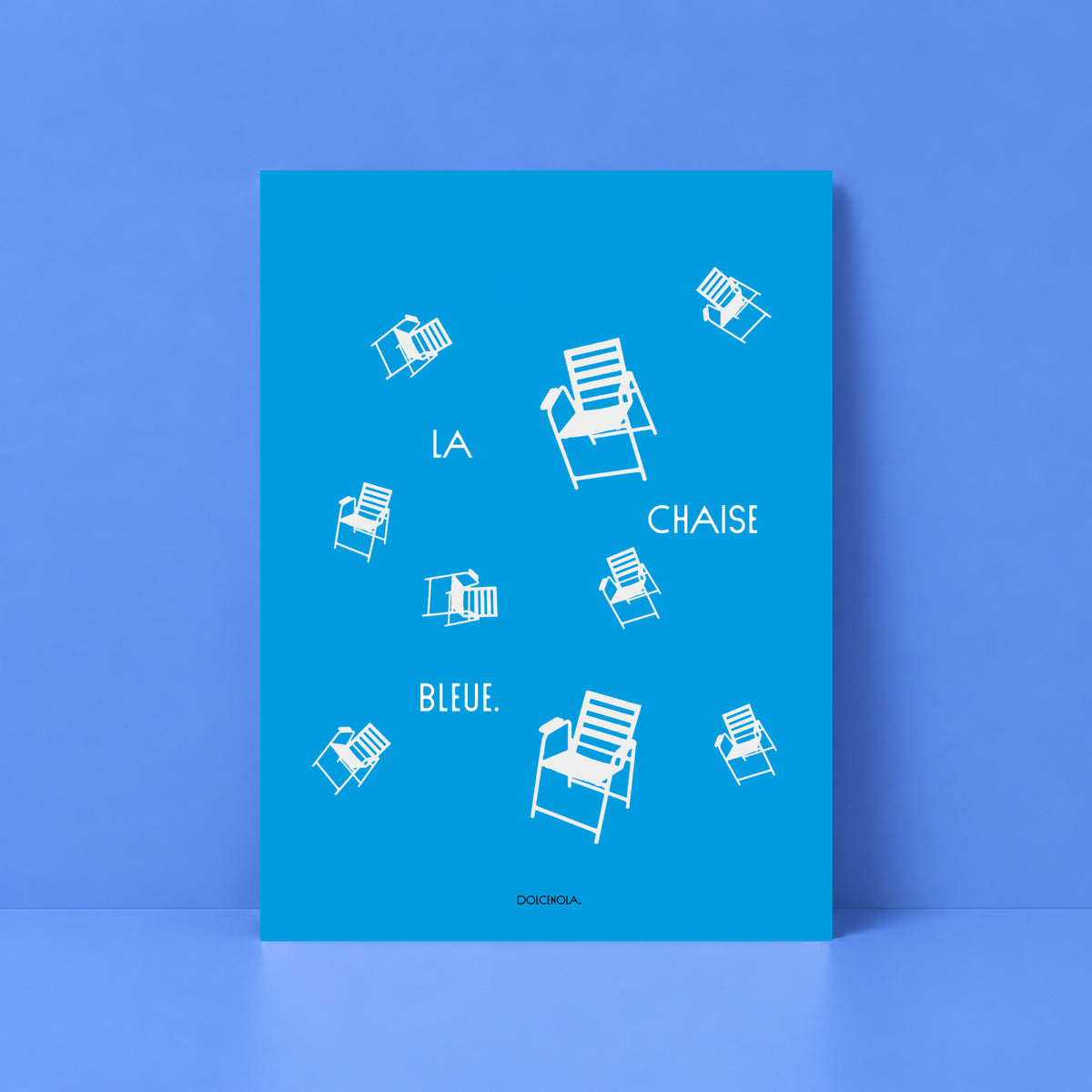 Affiche La Chaise bleue