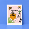 Affiche illustrée Nice Belle Époque, hommage vintage à Nice historique, fine art 150g coton, Dolcenola