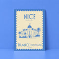 Affiche Nice Bleu Timbre