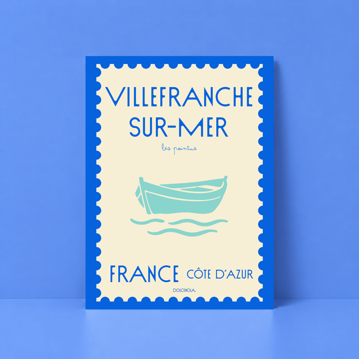 Affiche Villefranche timbre