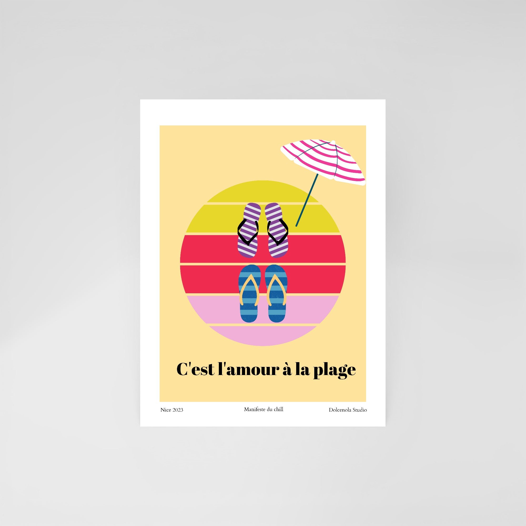 Carte Postale L’Amour à la Plage