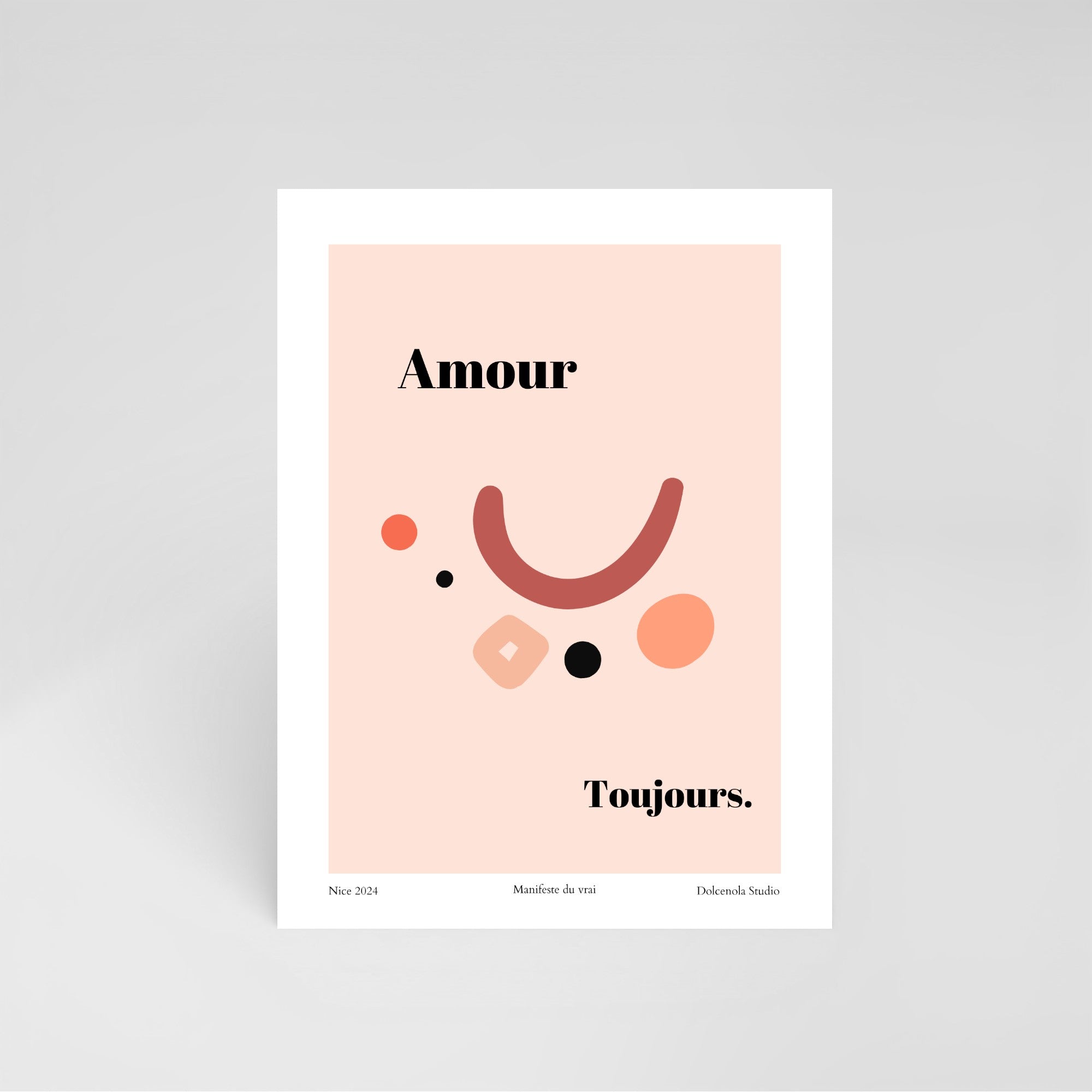 Carte Postale Amour Toujours Rose