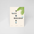 Carte postale illustrée Holiday Memories, souvenir de vacances méditerranéennes, fine art 300g coton, Dolcenola Studio