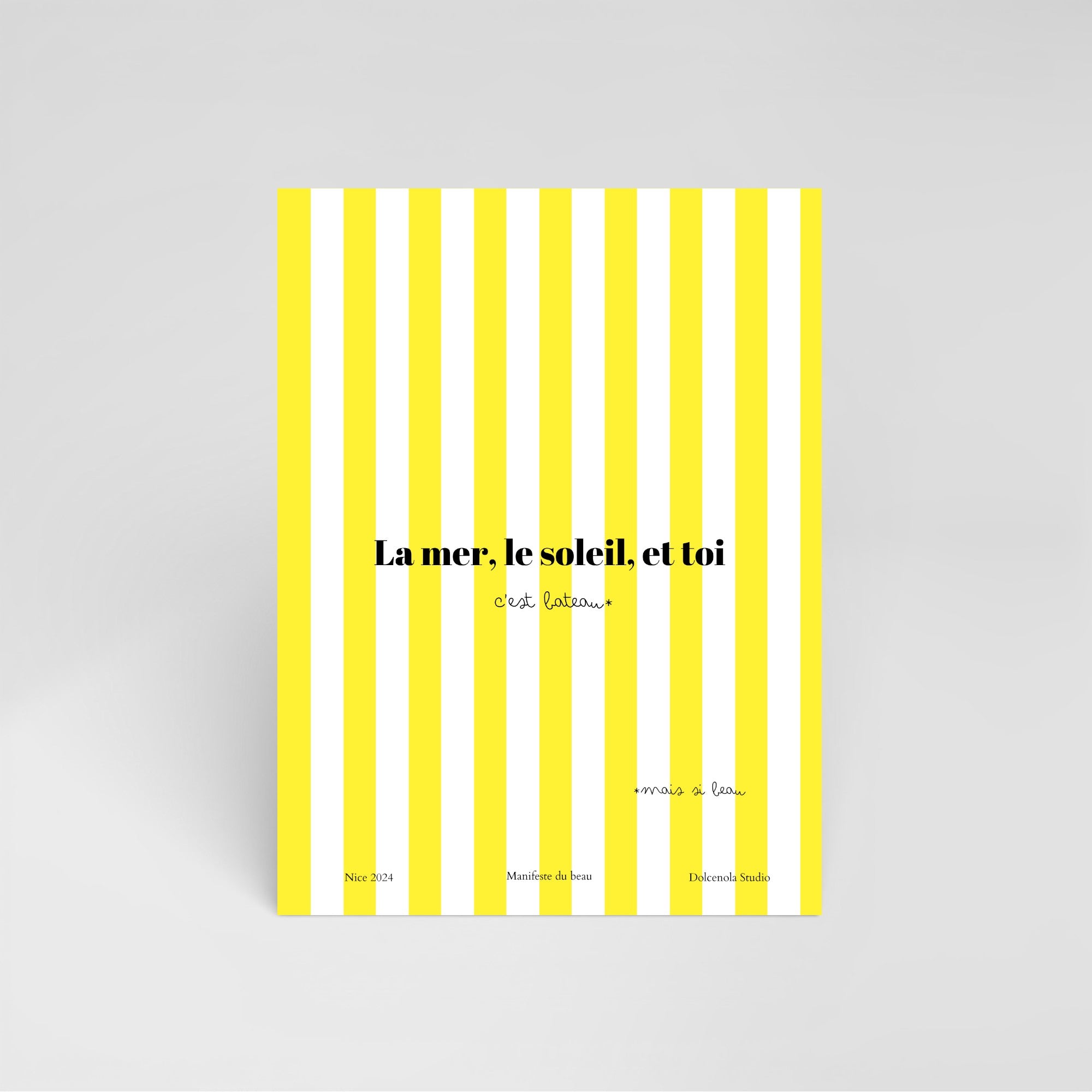 Carte Postale La Mer, Le Soleil, et toi