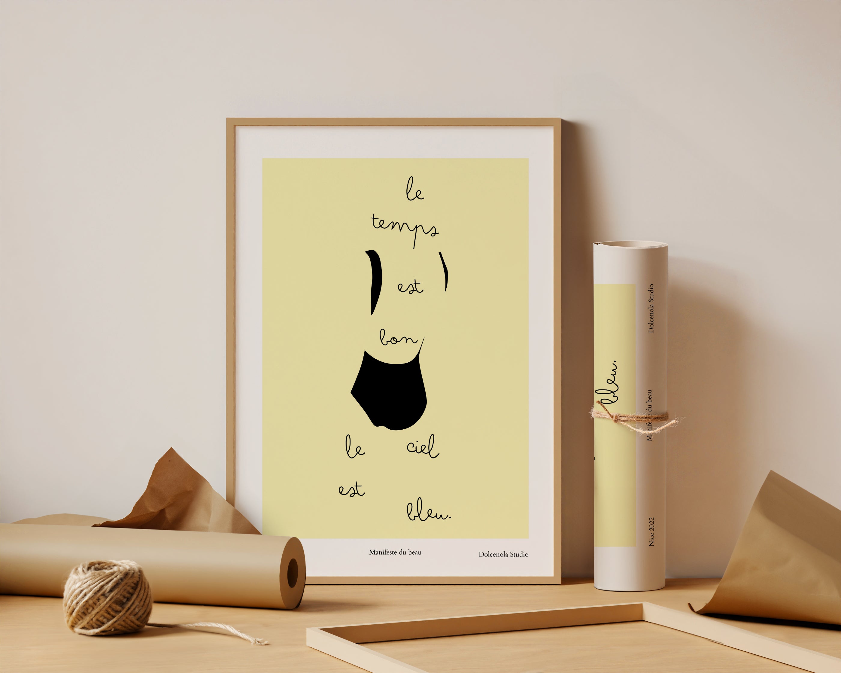 Affiche Le temps est bon