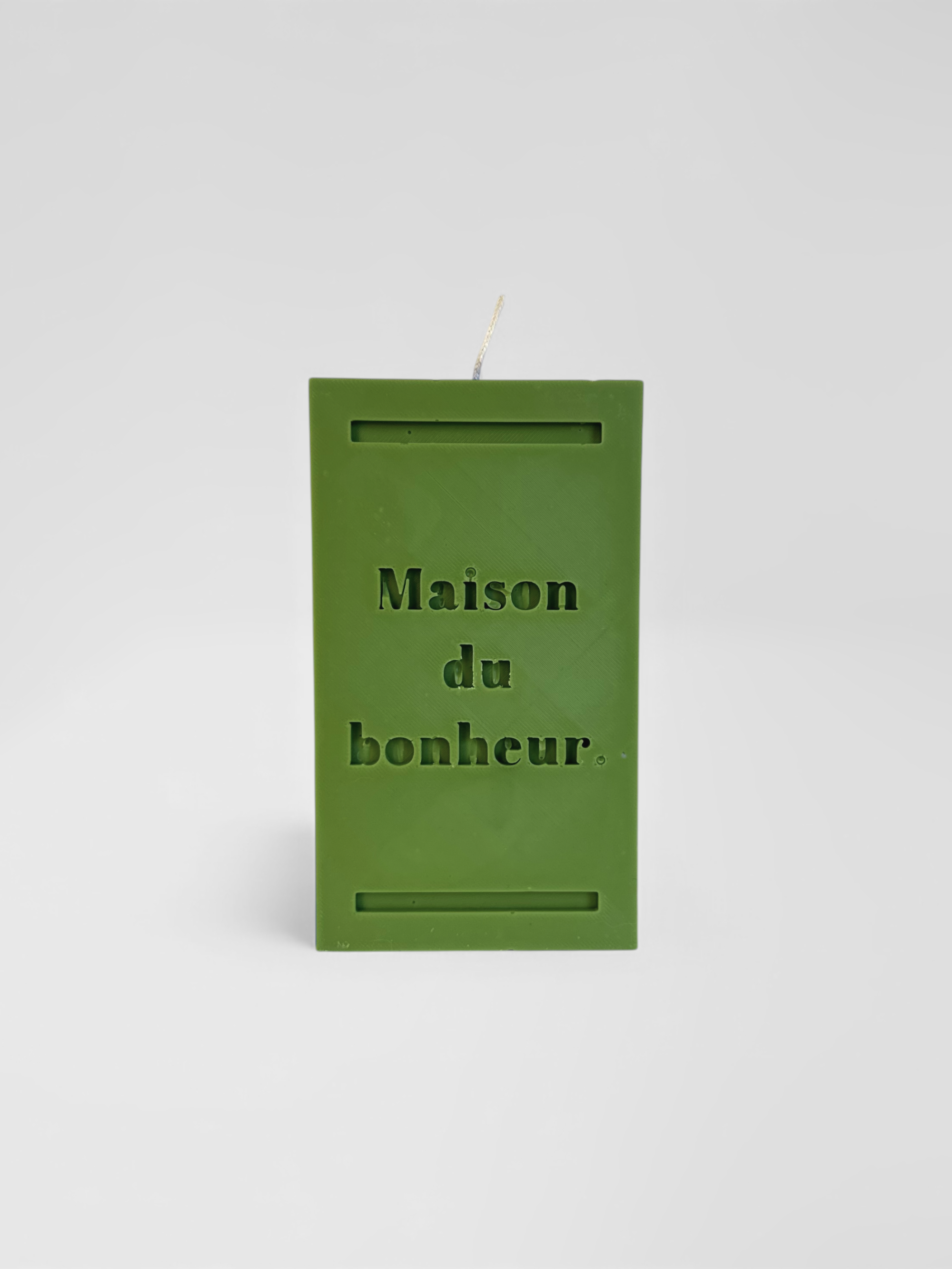 Bougie Maison du Bonheur Vert Olive