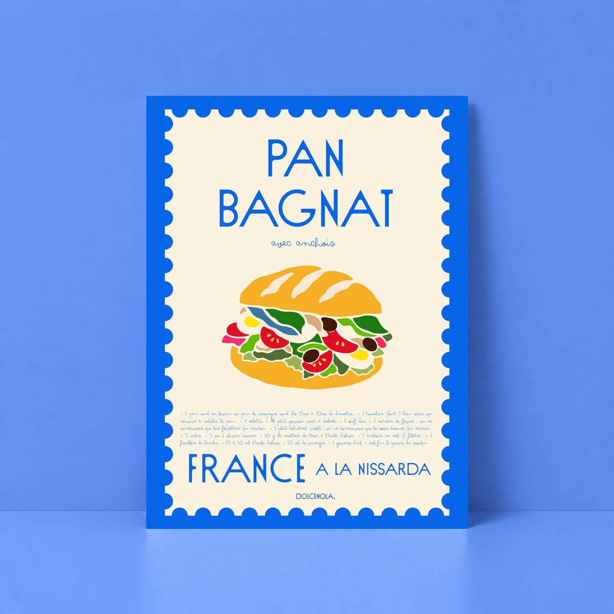 Affiche Pan Bagnat timbre