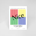 Carte postale illustrée Saleya, marché du Cours Saleya de Nice et ses couleurs, fine art 300g coton, Dolcenola Studio