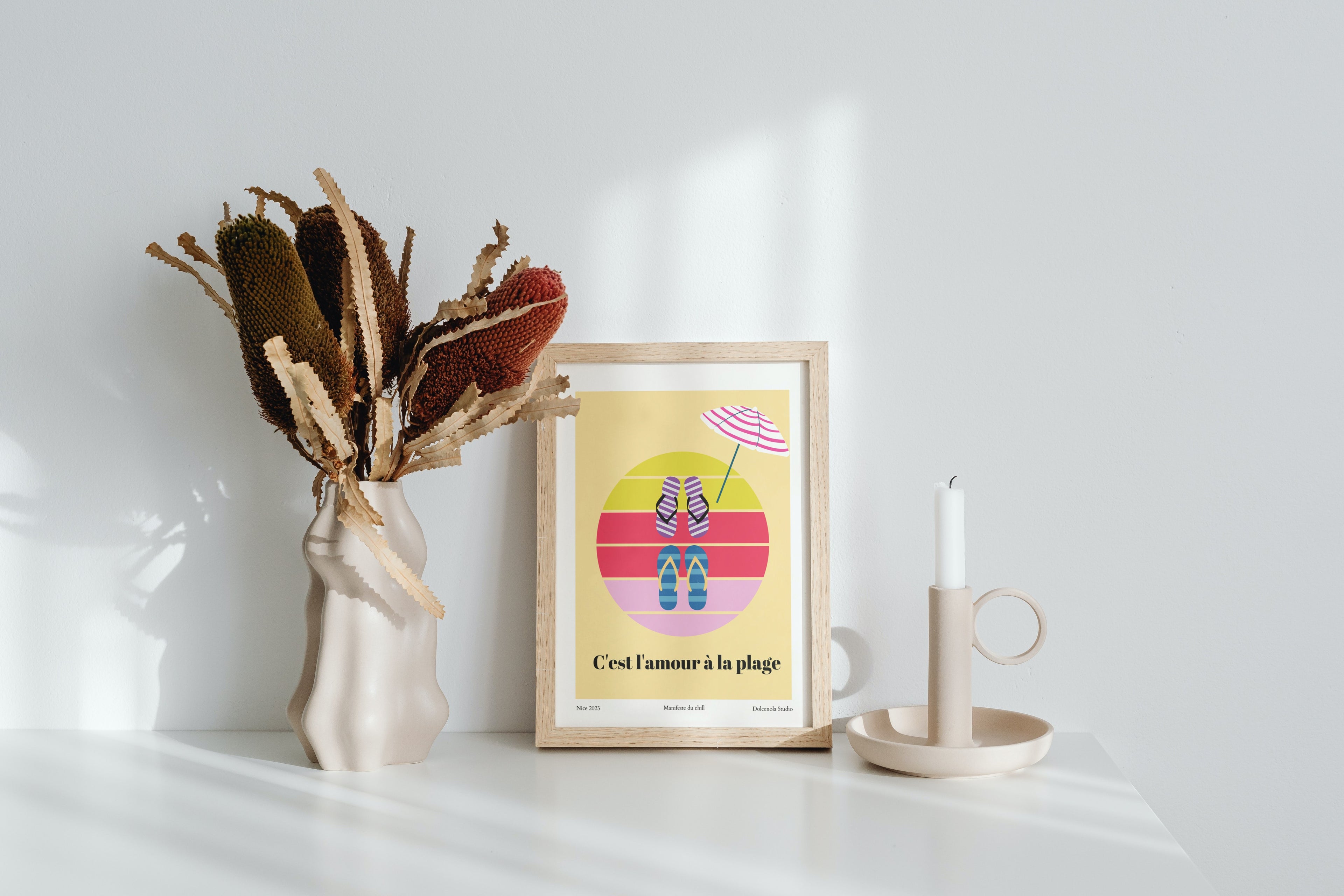 Affiche L'amour à la plage