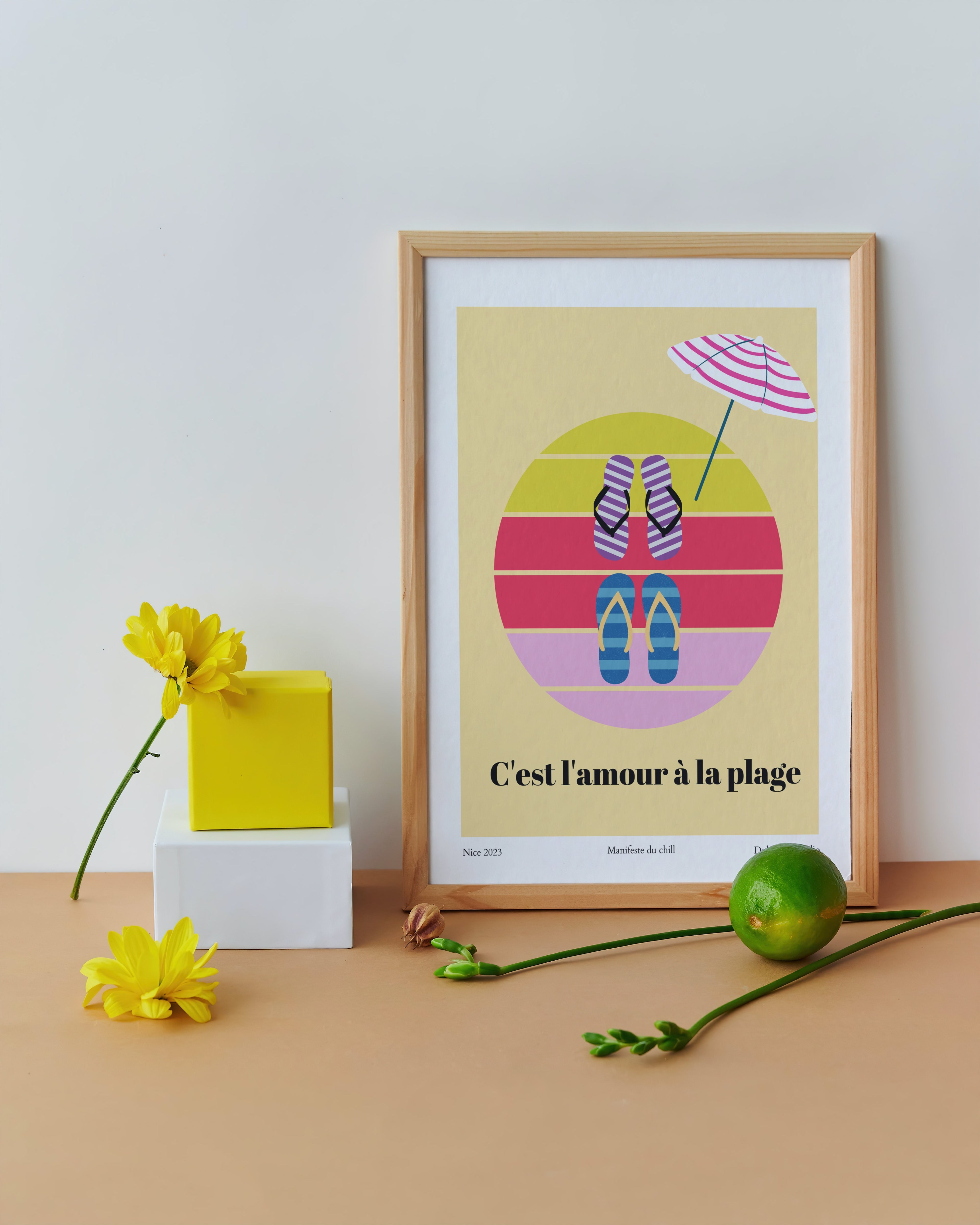 Affiche L'amour à la plage