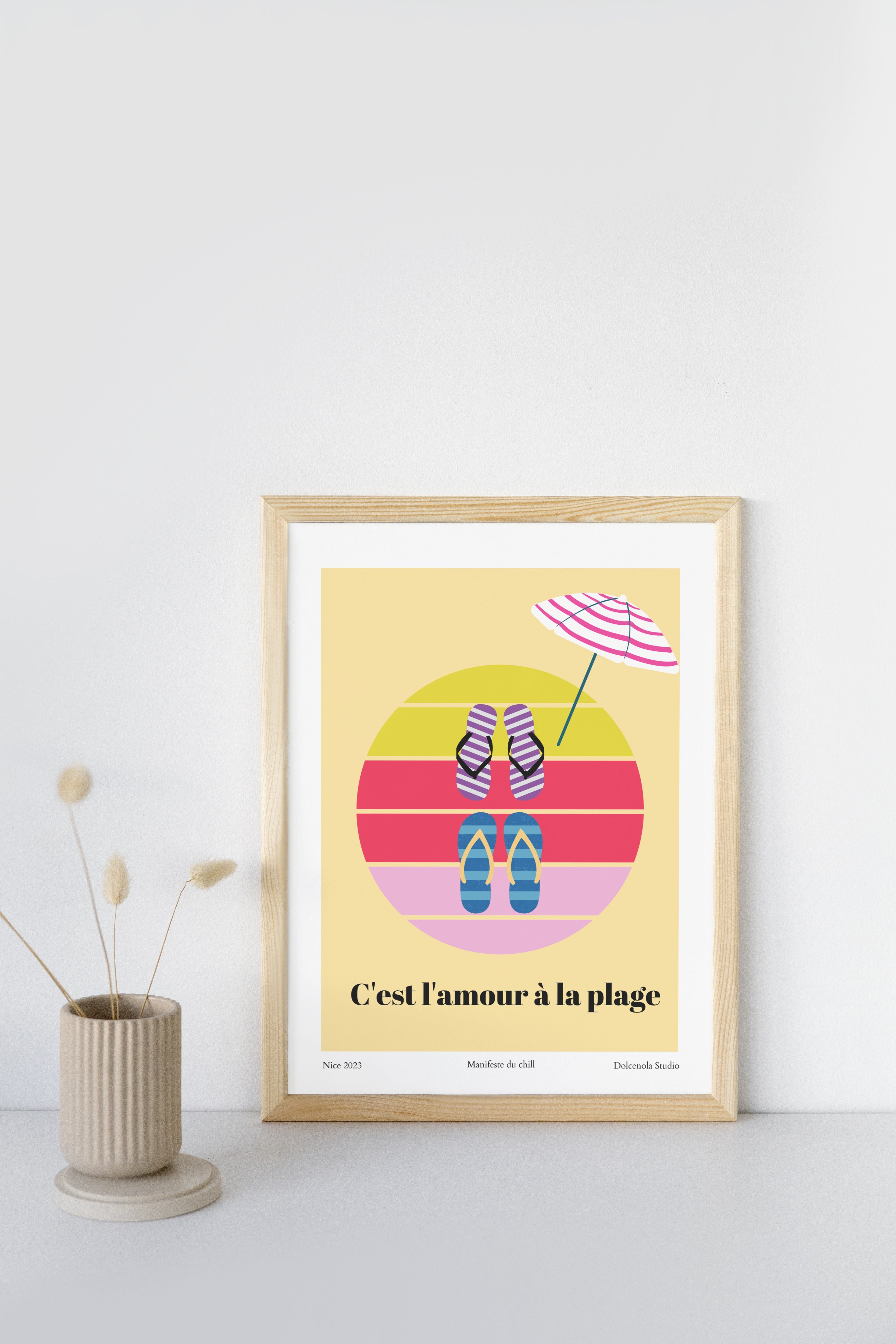 Affiche L'amour à la plage