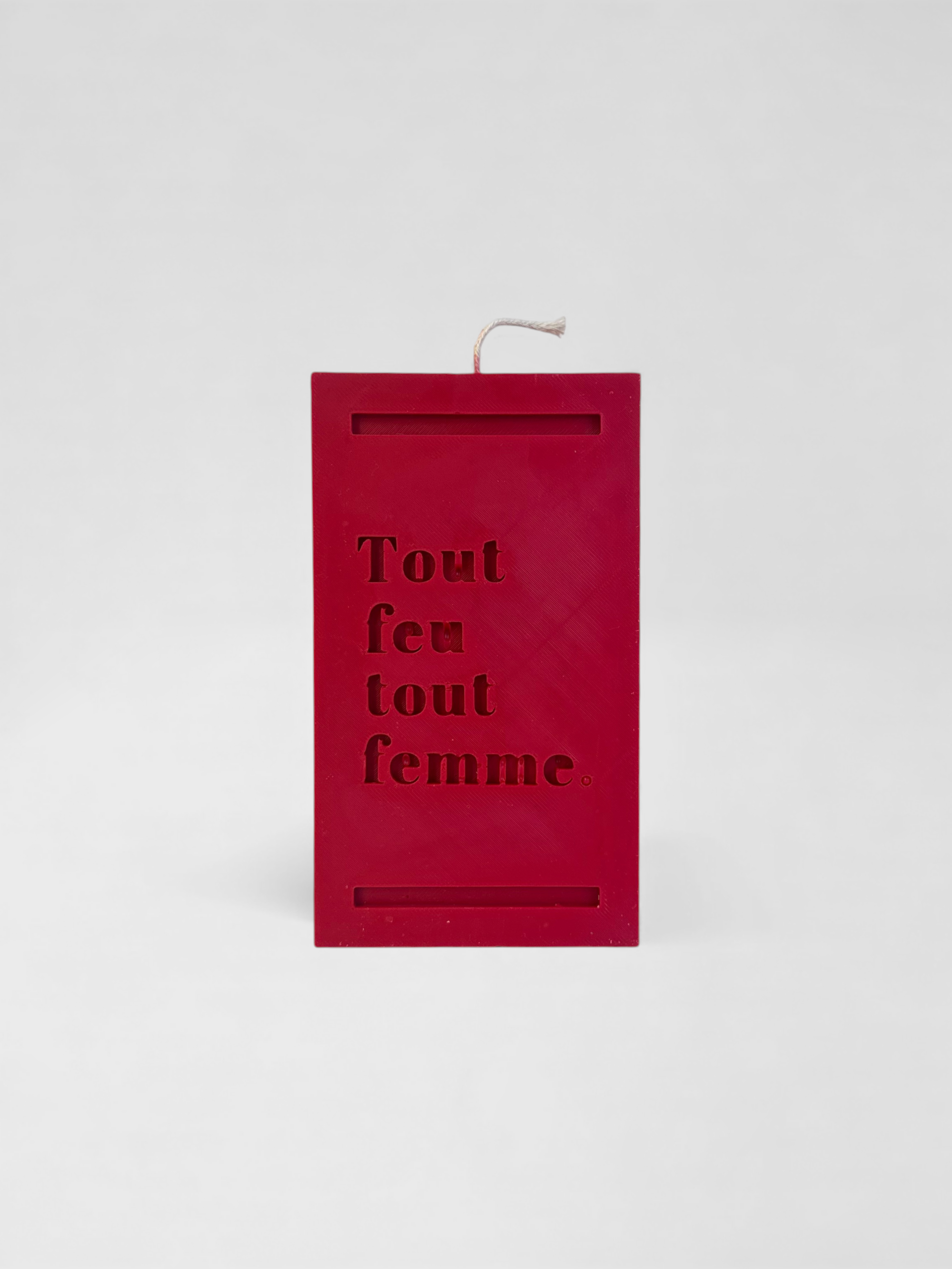 Bougie Tout Feu Tout Femme Rouge