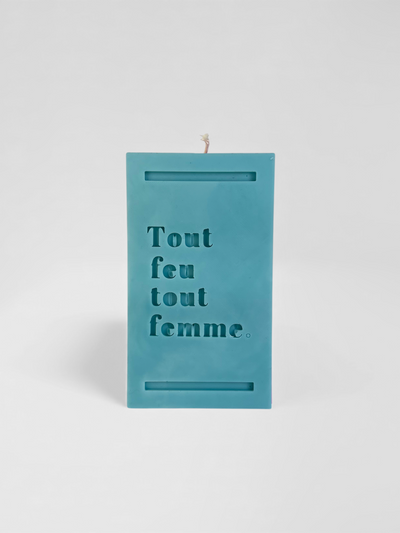 Bougie Tout Feu Tout Femme Turquoise