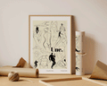 Affiche illustrée Nous Sommes Une, manifeste sororité et solidarité féminine, Dolcenola Studio