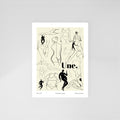 Carte postale illustrée Nous Sommes Une, sororité et solidarité féminine, fine art 300g coton, Dolcenola Studio