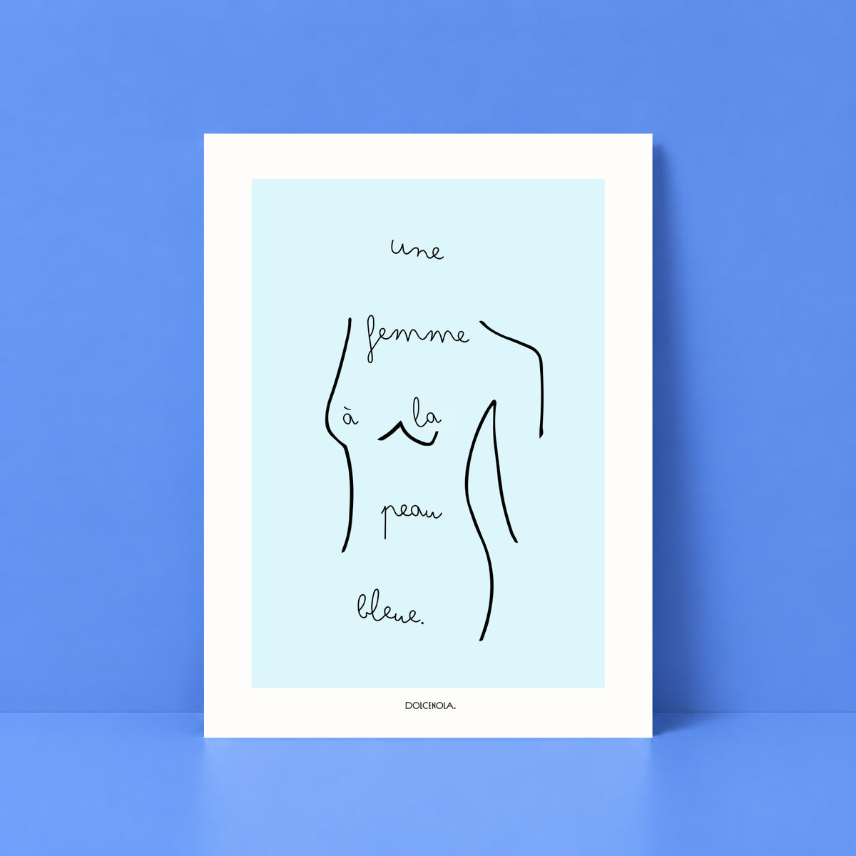 Affiche Une Femme Bleue