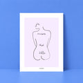 Affiche illustrée Un Rêve, invitation à prendre ses rêves au sérieux, fine art 150g coton, Dolcenola
