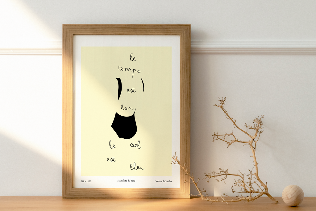 Affiche Le temps est bon