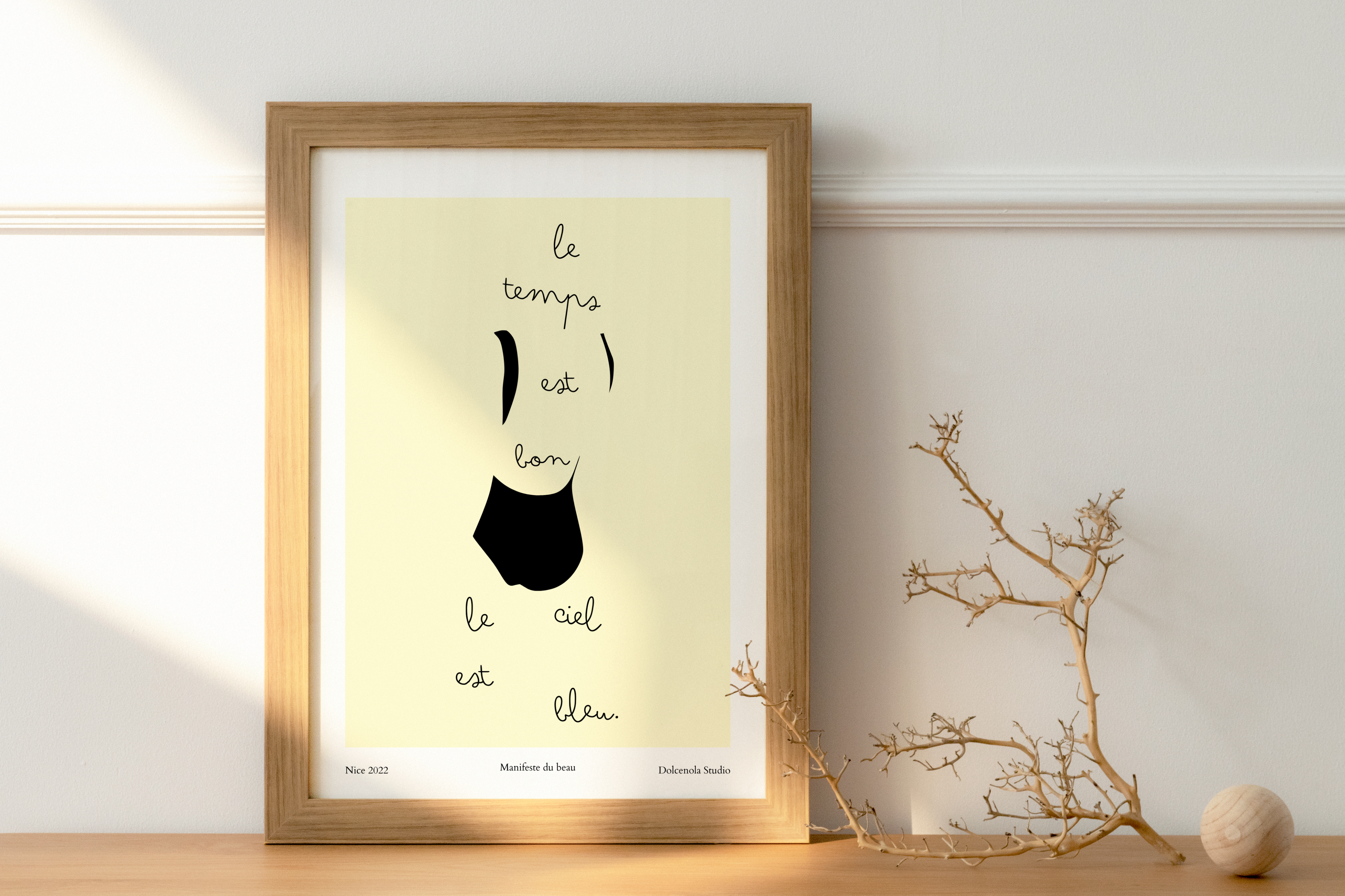 Affiche Le temps est bon