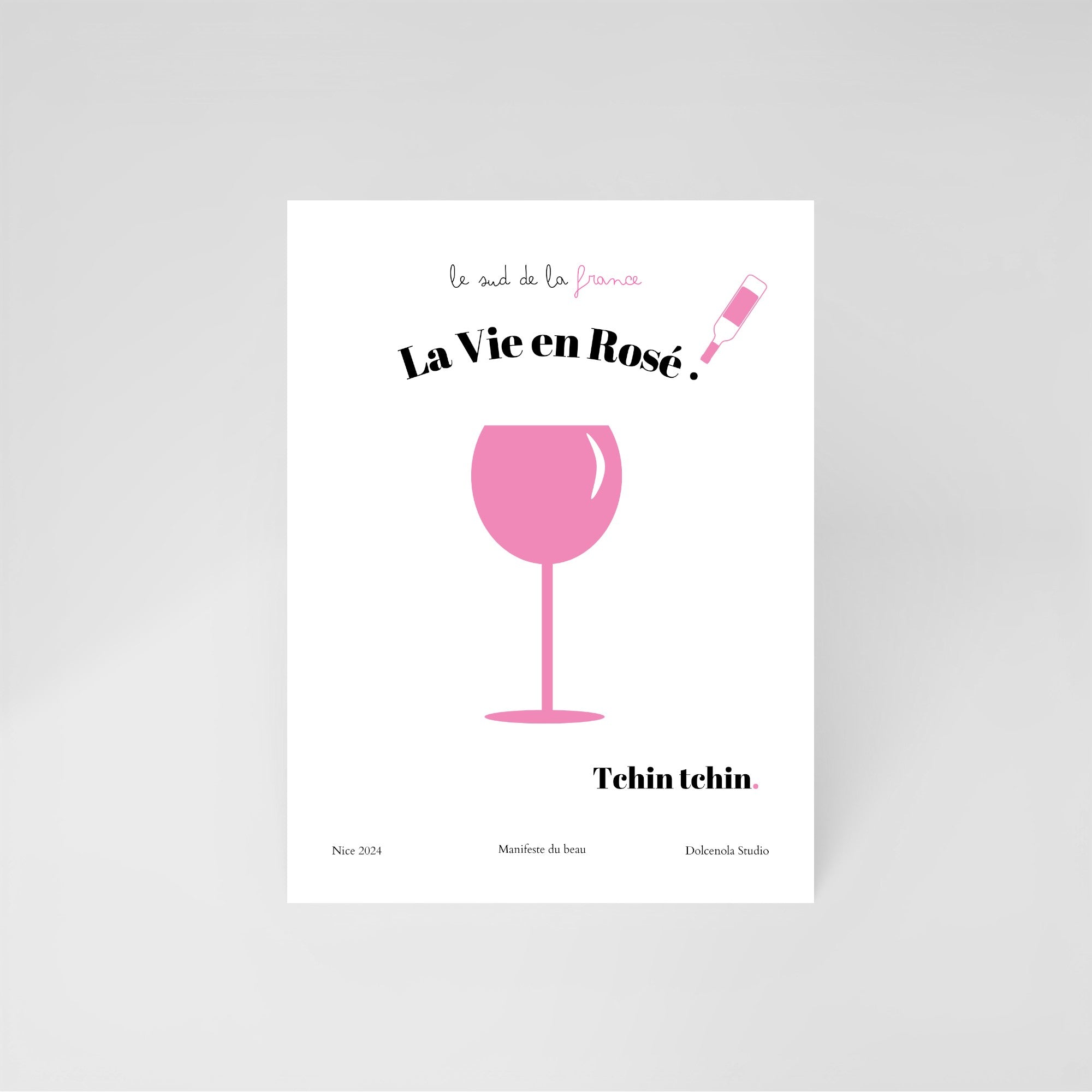 Carte Postale La Vie en Rosé