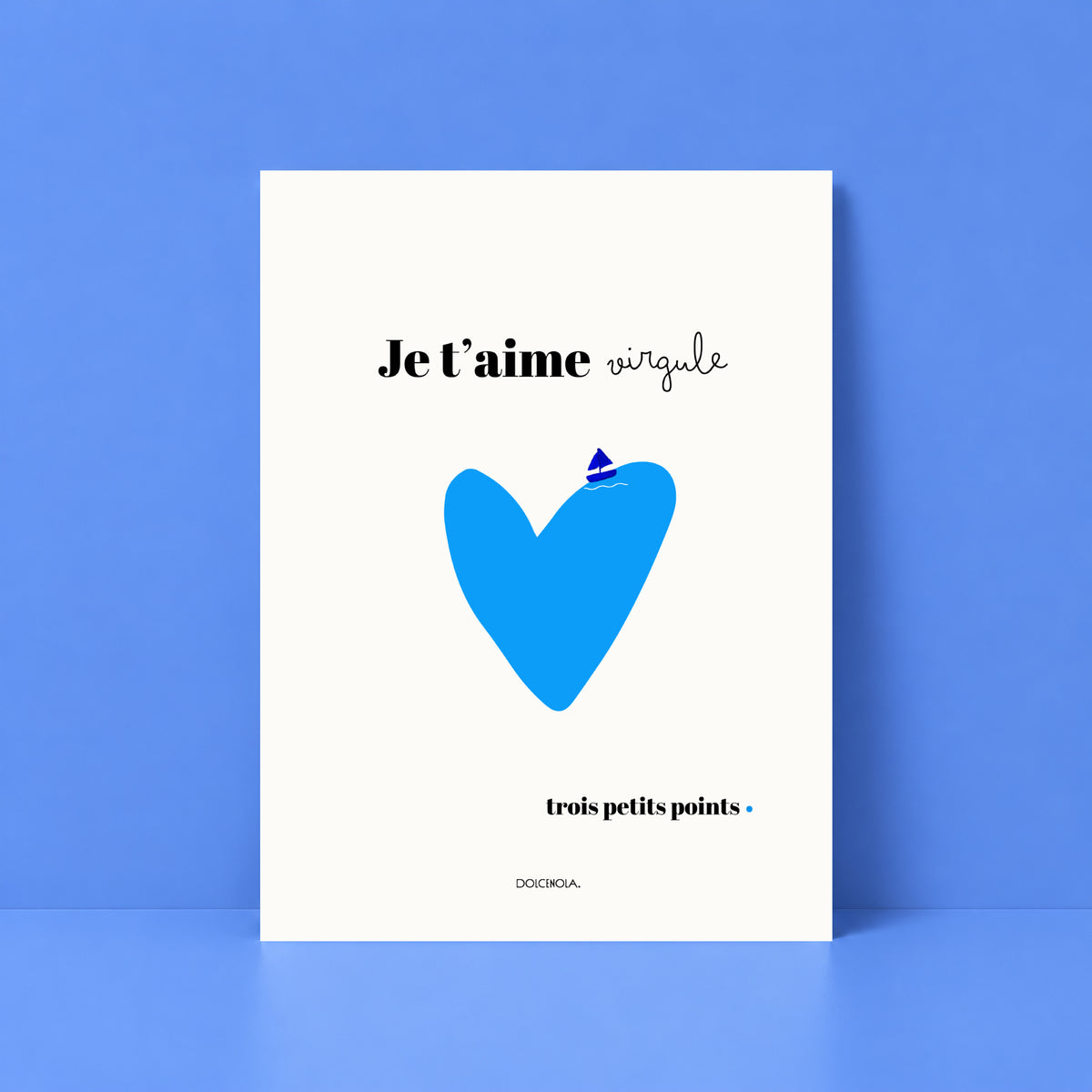 Affiche Je t’aime virgule