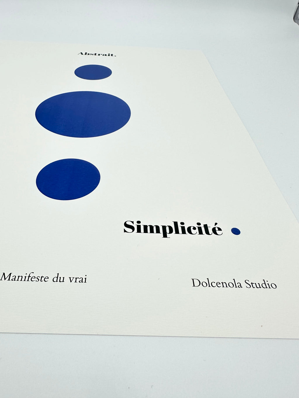 Affiche Abstrait Bleu