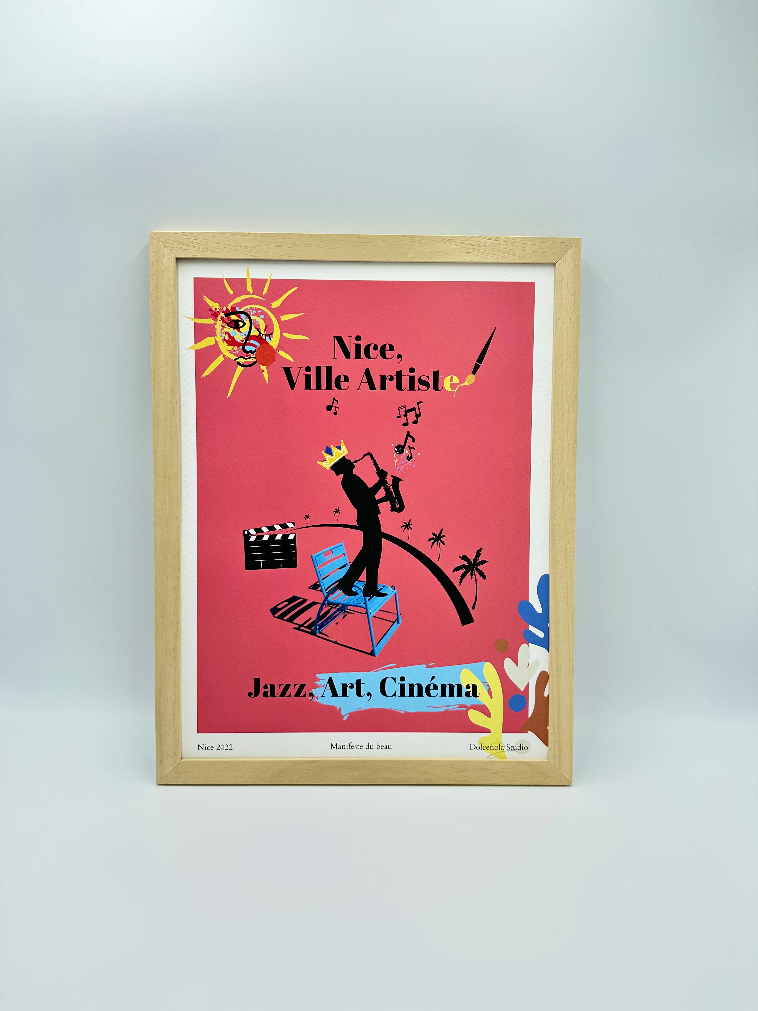 Affiche Nice Ville Artiste