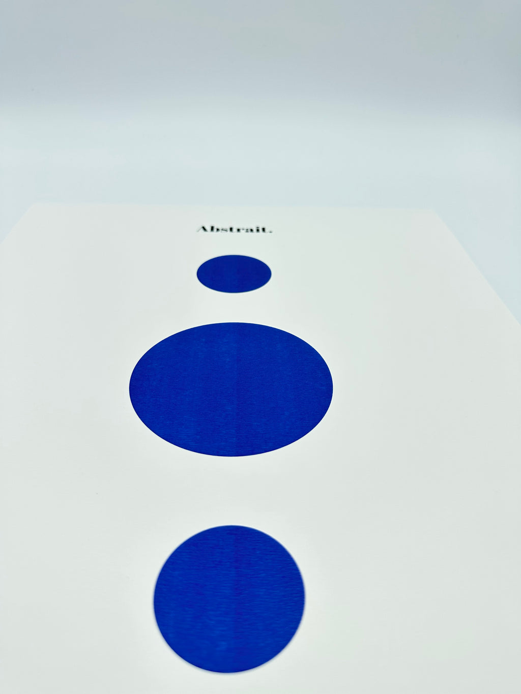 Affiche Abstrait Bleu