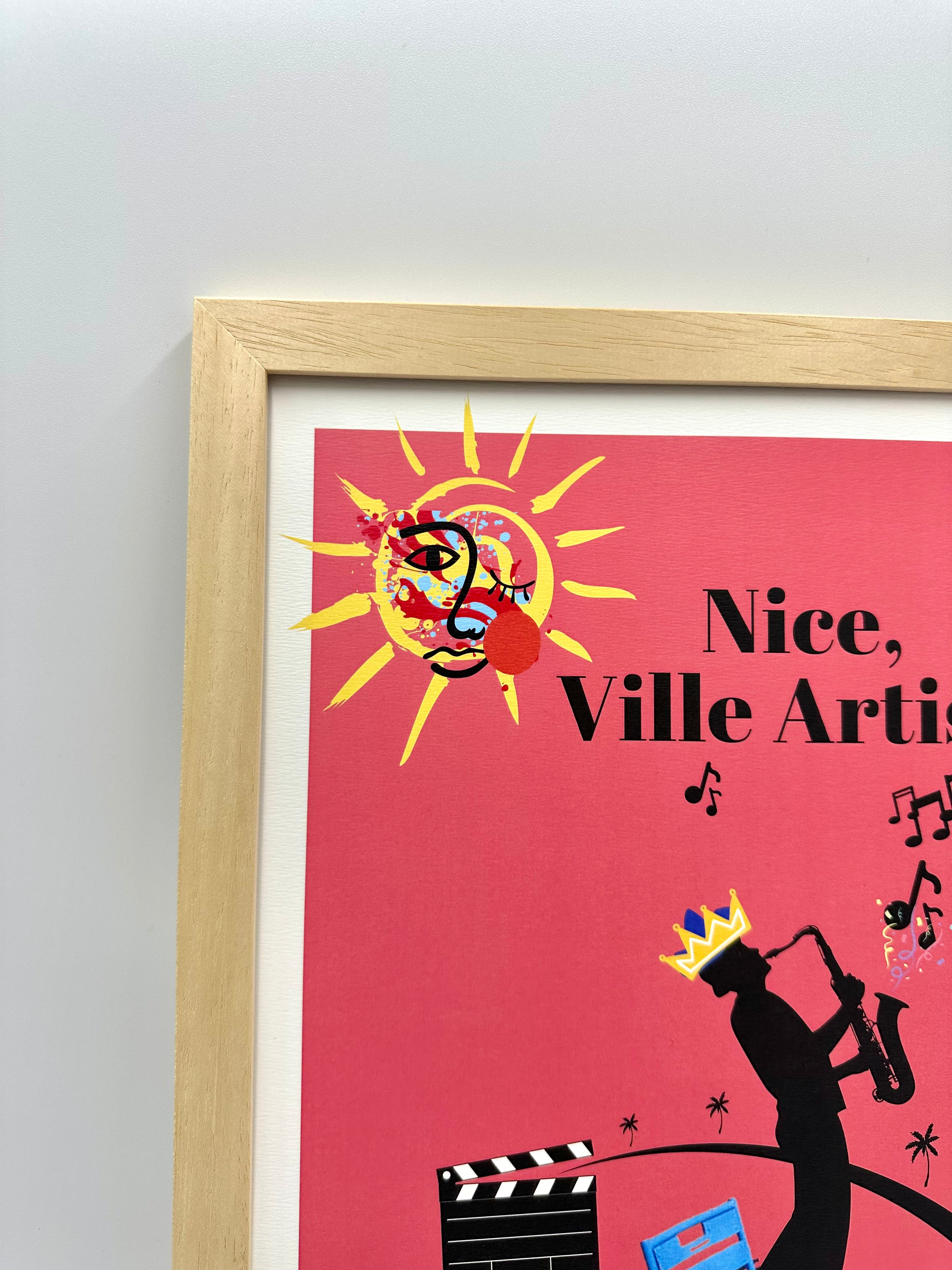 Affiche Nice Ville Artiste