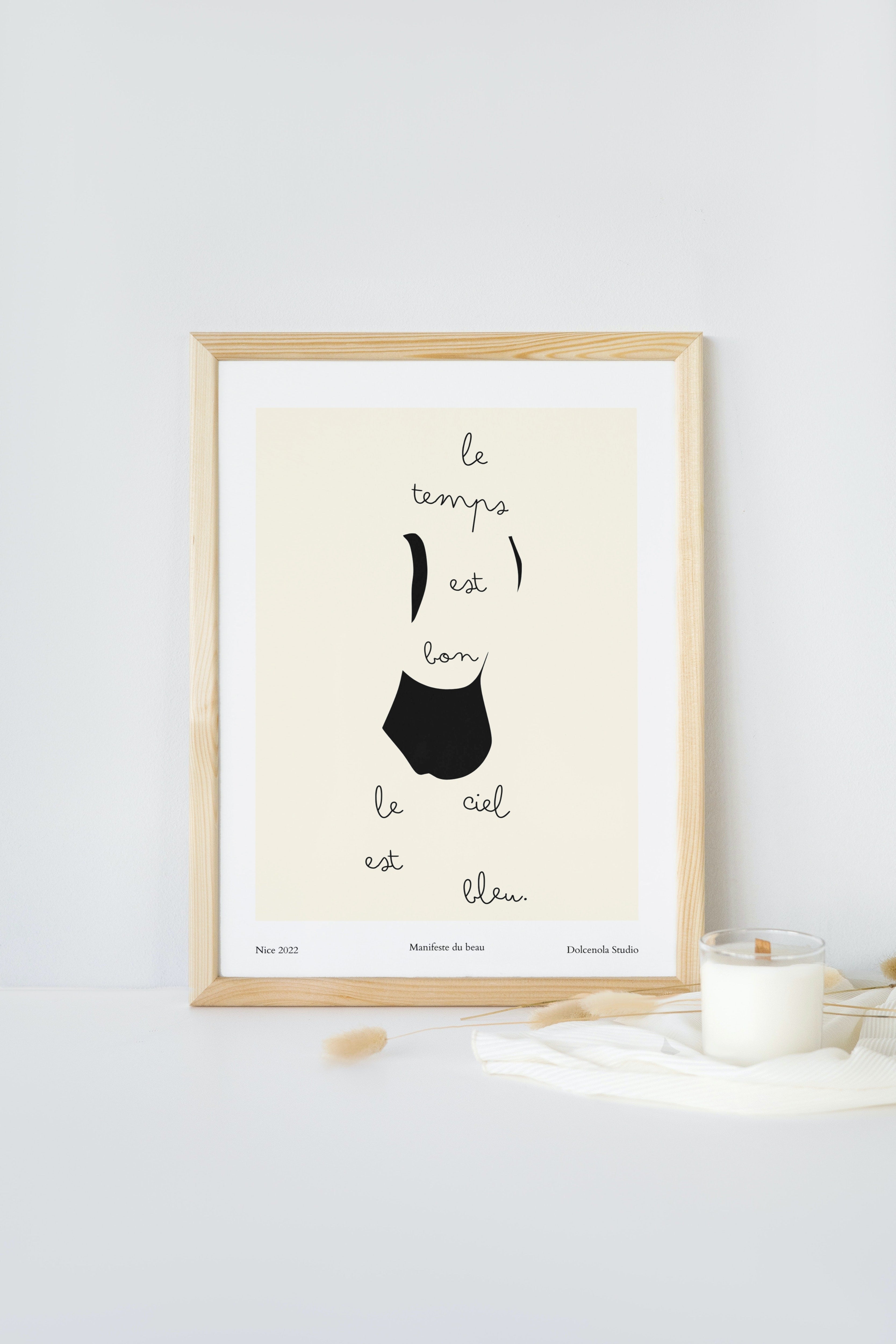 Affiche Le temps est bon