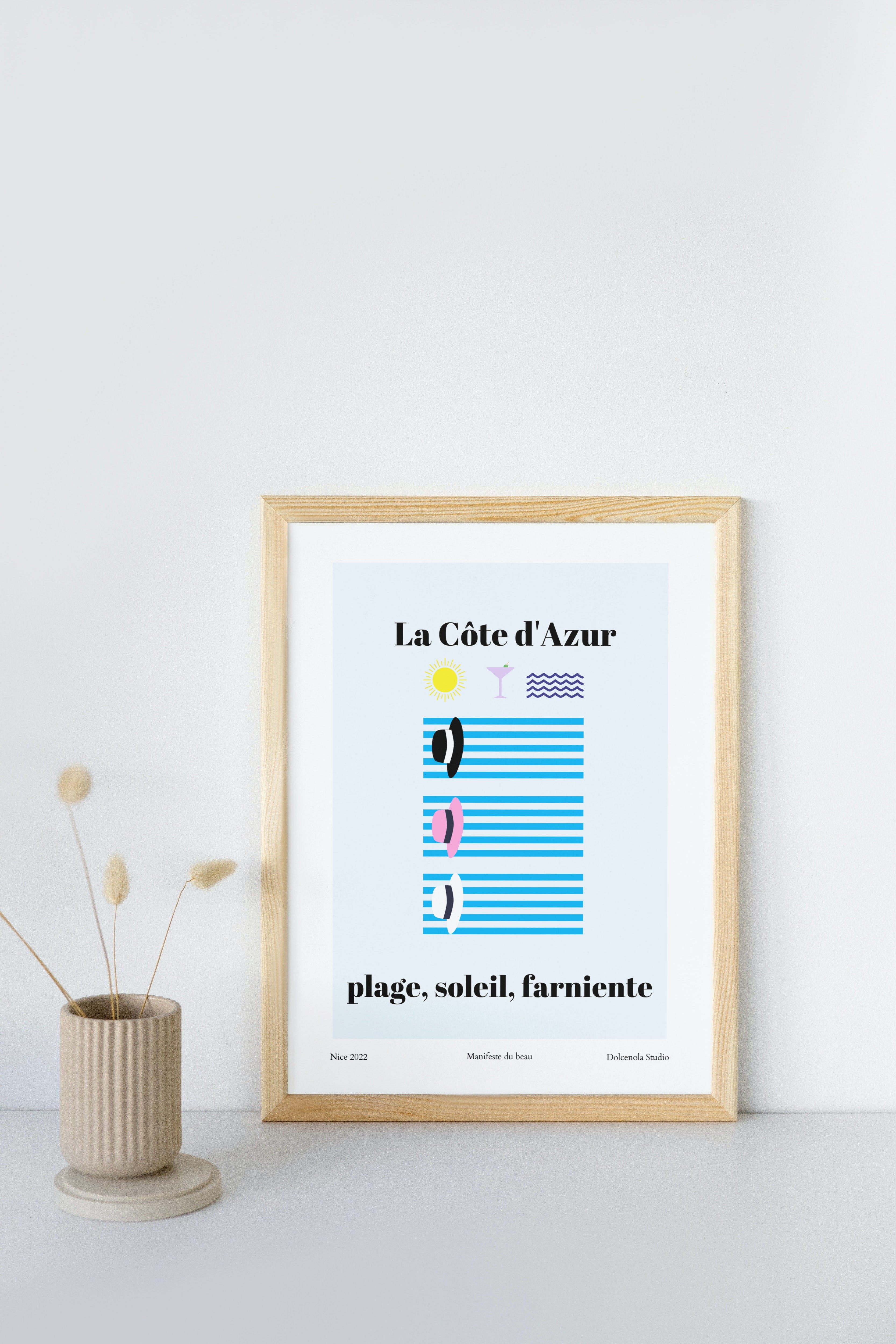 Affiche La Côte d'Azur