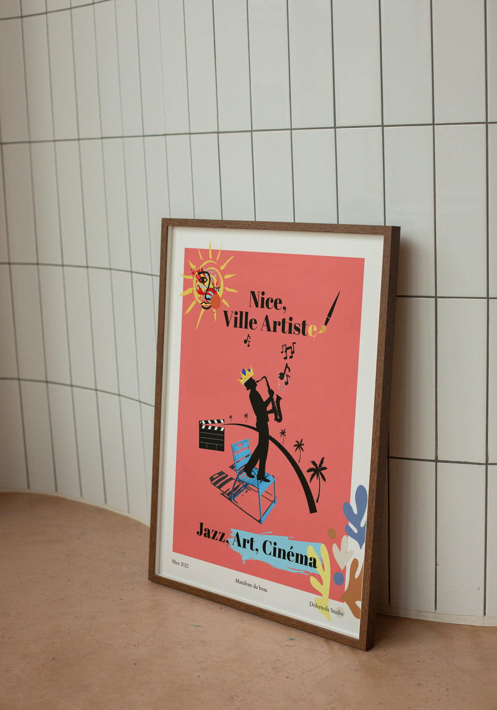 Affiche Nice Ville Artiste