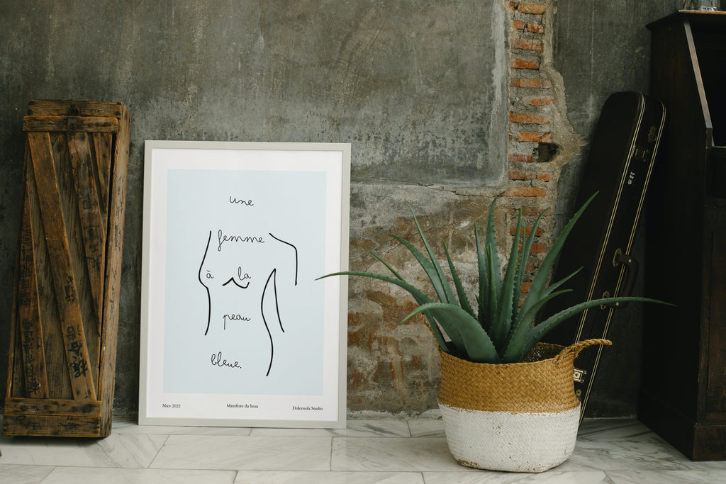 Affiche Une Femme Bleue