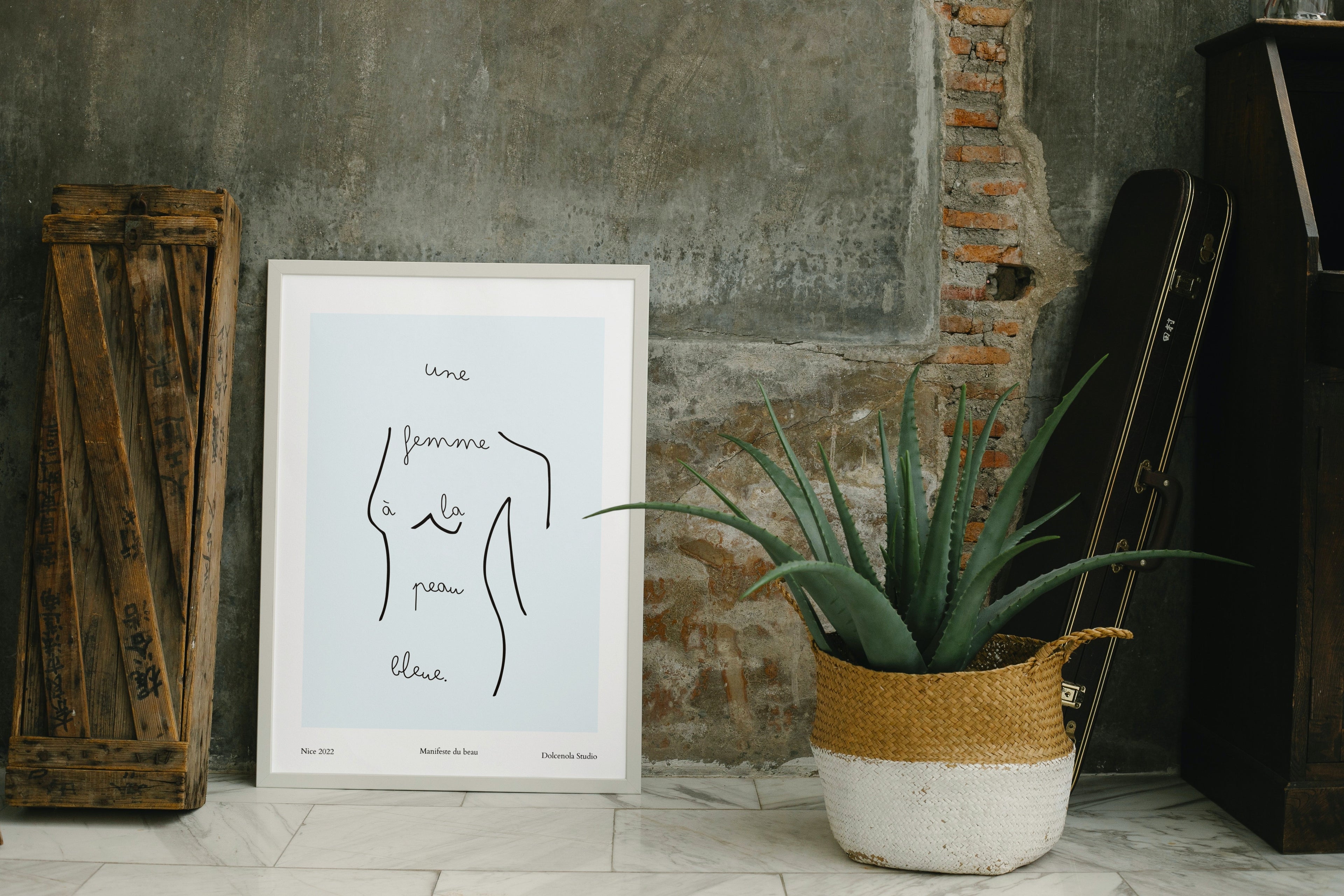 Affiche Une Femme Bleue