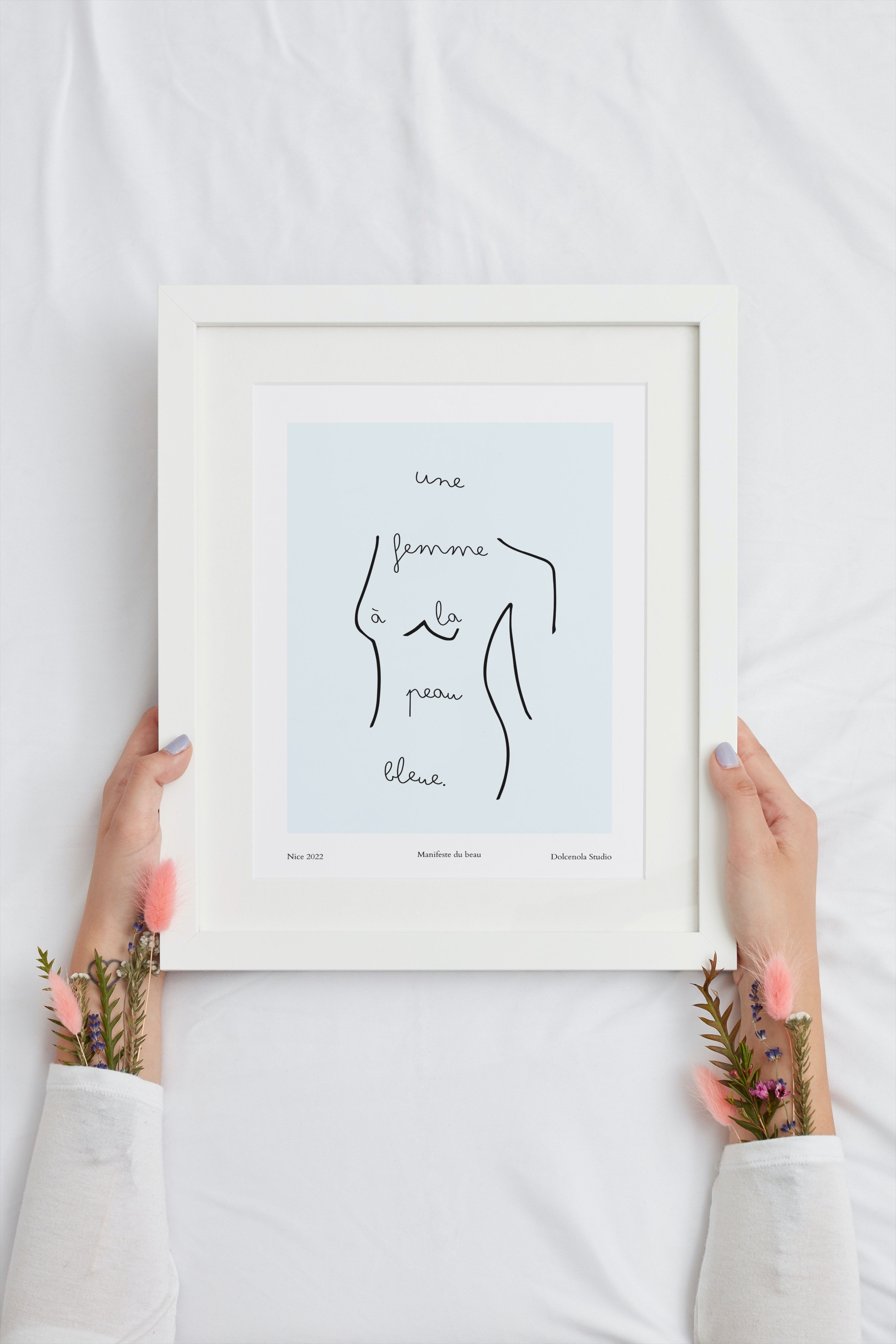 Affiche Une Femme Bleue