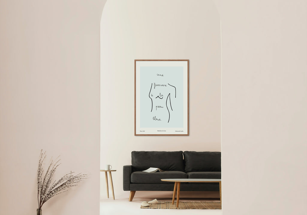 Affiche Une Femme Bleue